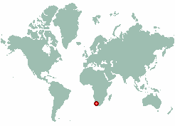 Springbok in world map